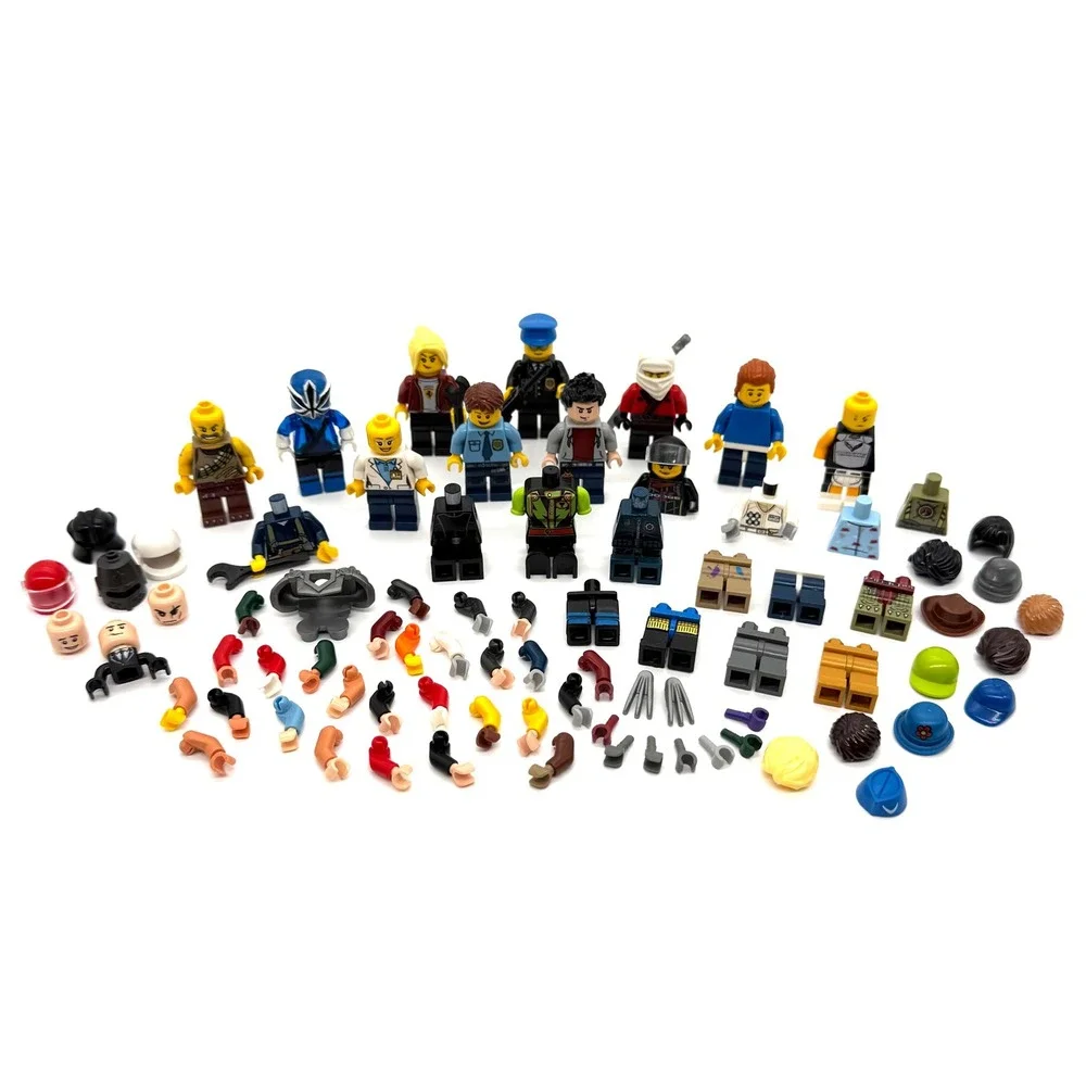 LEGO Minifigures Accessories Parts Lot Minifigs Heads Torsos Legs Bulk Bundle